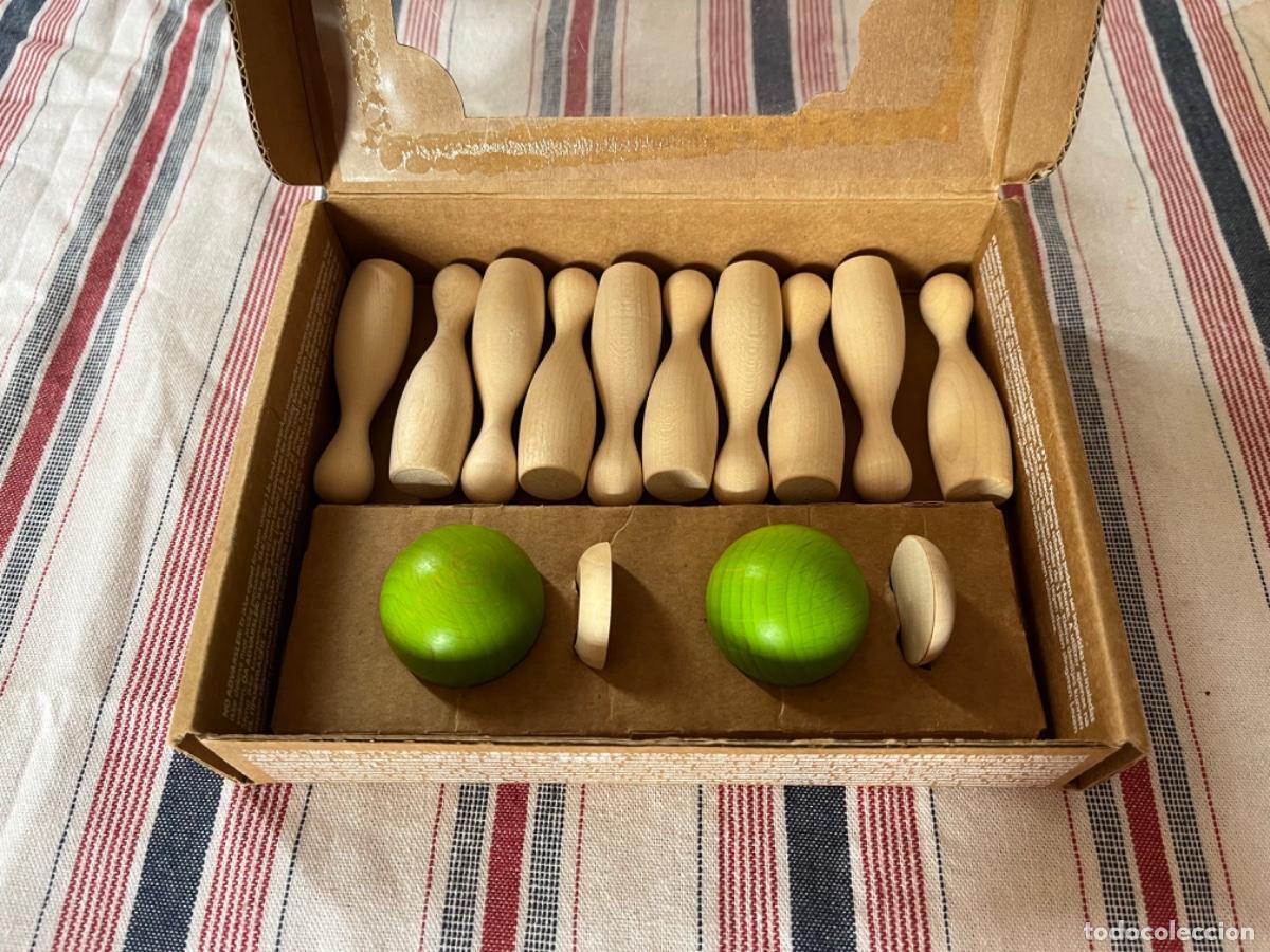Juegos de mesa: MINI BOWLING DE MADERA EN SU ESTUCHE - Foto 1