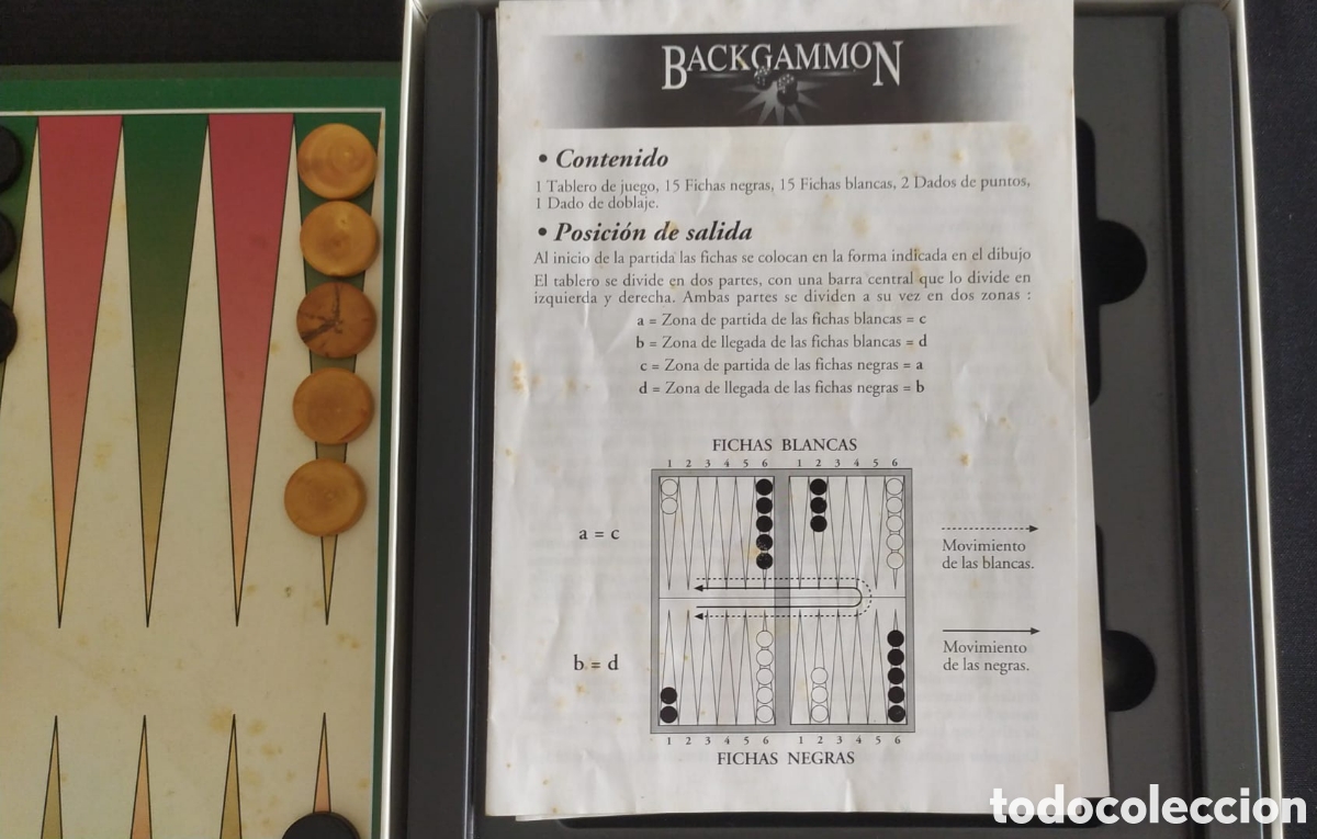 Juegos de mesa: JUEGO DE MESA BACKGAMMON. BORRAS - Foto 2