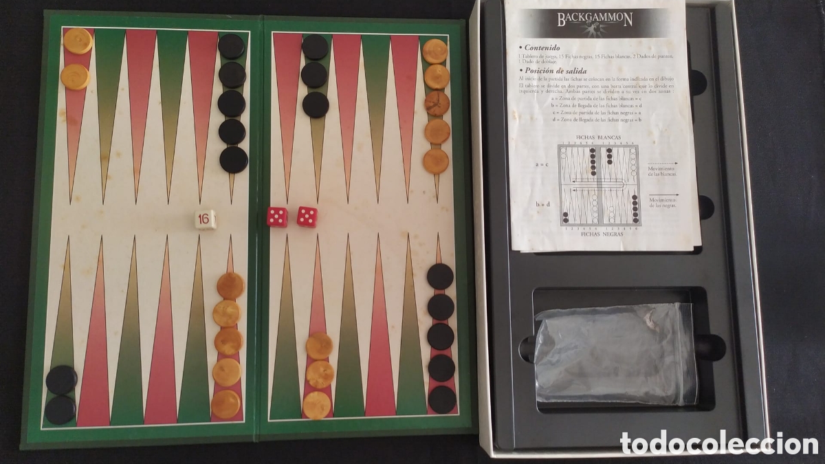 Juegos de mesa: JUEGO DE MESA BACKGAMMON. BORRAS - Foto 3