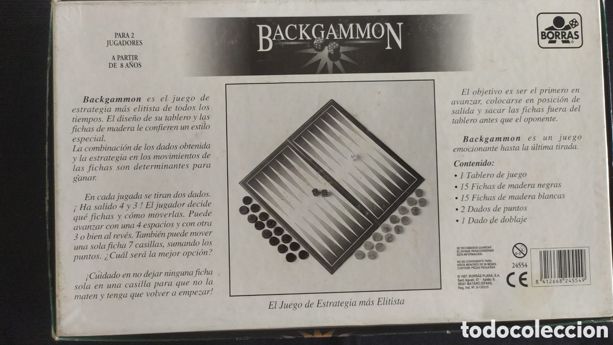 Juegos de mesa: JUEGO DE MESA BACKGAMMON. BORRAS - Foto 5
