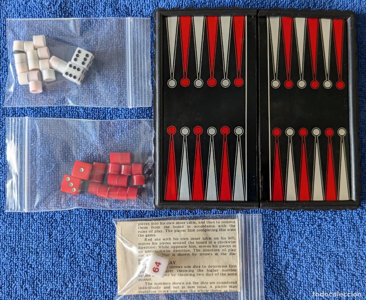 Juegos de mesa: Backgammon - Juego magn&eacute;tico de bolsillo - Foto 4