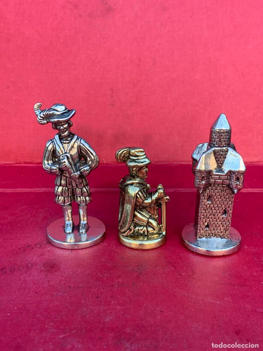 Juegos de mesa: AJEDREZ FIGURAS METAL MACIZAS 3 piezas - Foto 3