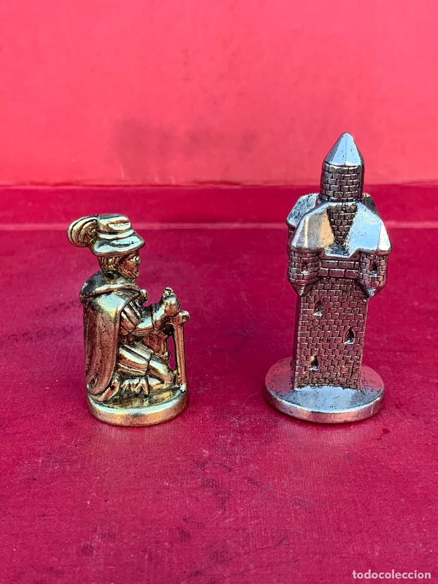 Juegos de mesa: AJEDREZ FIGURAS METAL MACIZAS 3 piezas - Foto 14