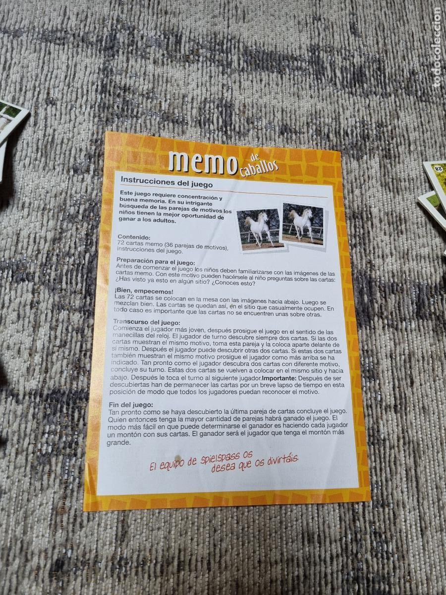Juegos de mesa: MEMO DE CABALLOS - JUEGO DE MEMORIA - Foto 4