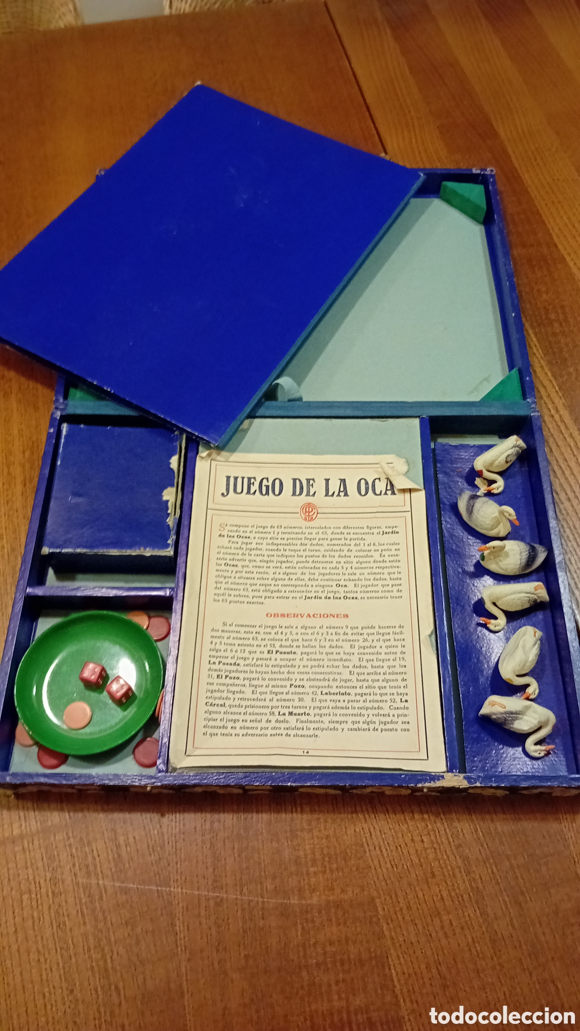 Juegos de mesa: Antiguo Juego de la Oca con estuche - Foto 3
