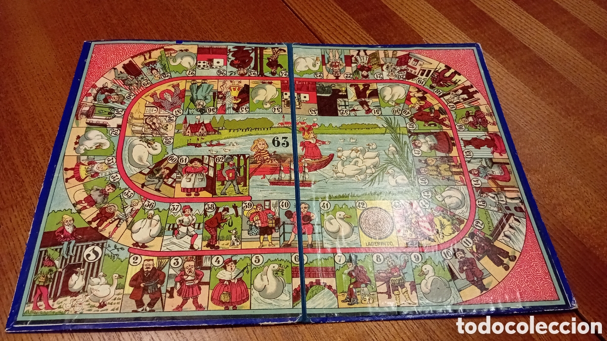 Juegos de mesa: Antiguo Juego de la Oca con estuche - Foto 4