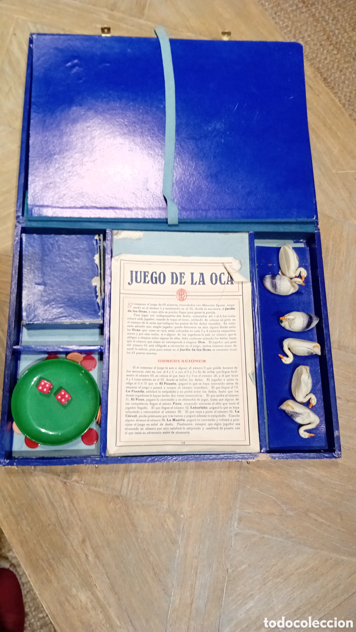 Juegos de mesa: Antiguo Juego de la Oca con estuche - Foto 5