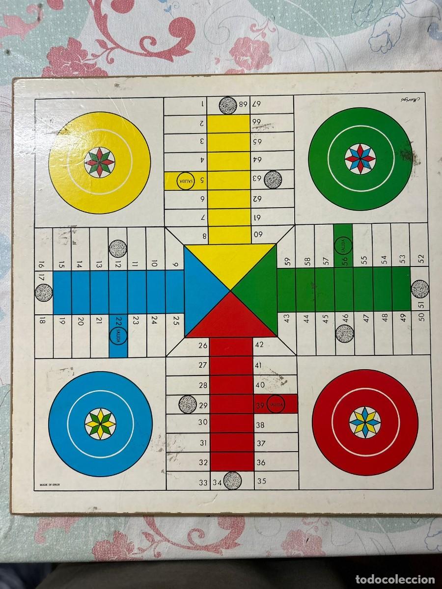 Juegos de mesa: Juego de la Oca y Parch&iacute;s tablero de madera Marig&oacute; - Foto 2