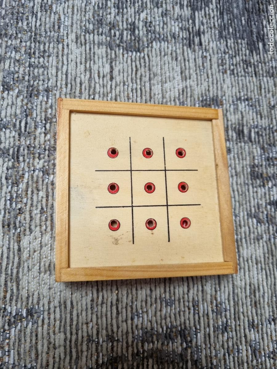 Juegos de mesa: JUEGO TRES EN RAYA MADERA PEQUE&Ntilde;O - Foto 2