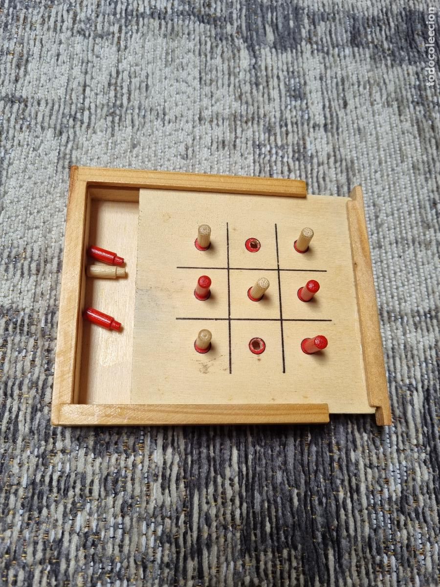 Juegos de mesa: JUEGO TRES EN RAYA MADERA PEQUE&Ntilde;O - Foto 1