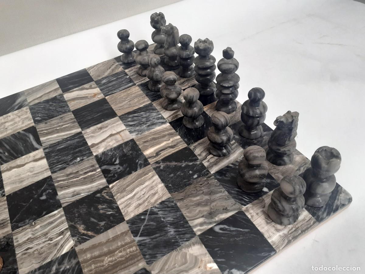 Juegos de mesa: Ajedrez de Marmol con todas las piezas - Foto 1