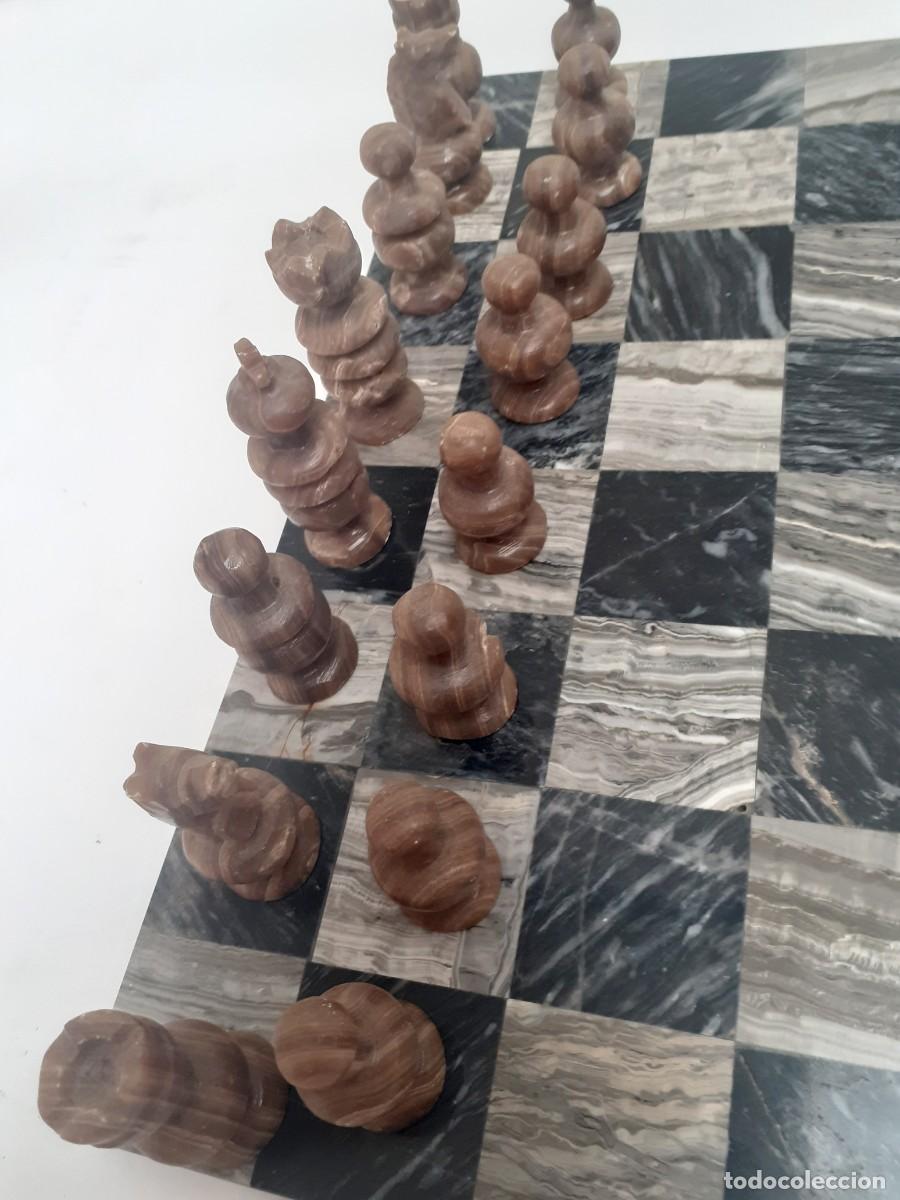Juegos de mesa: Ajedrez de Marmol con todas las piezas - Foto 2