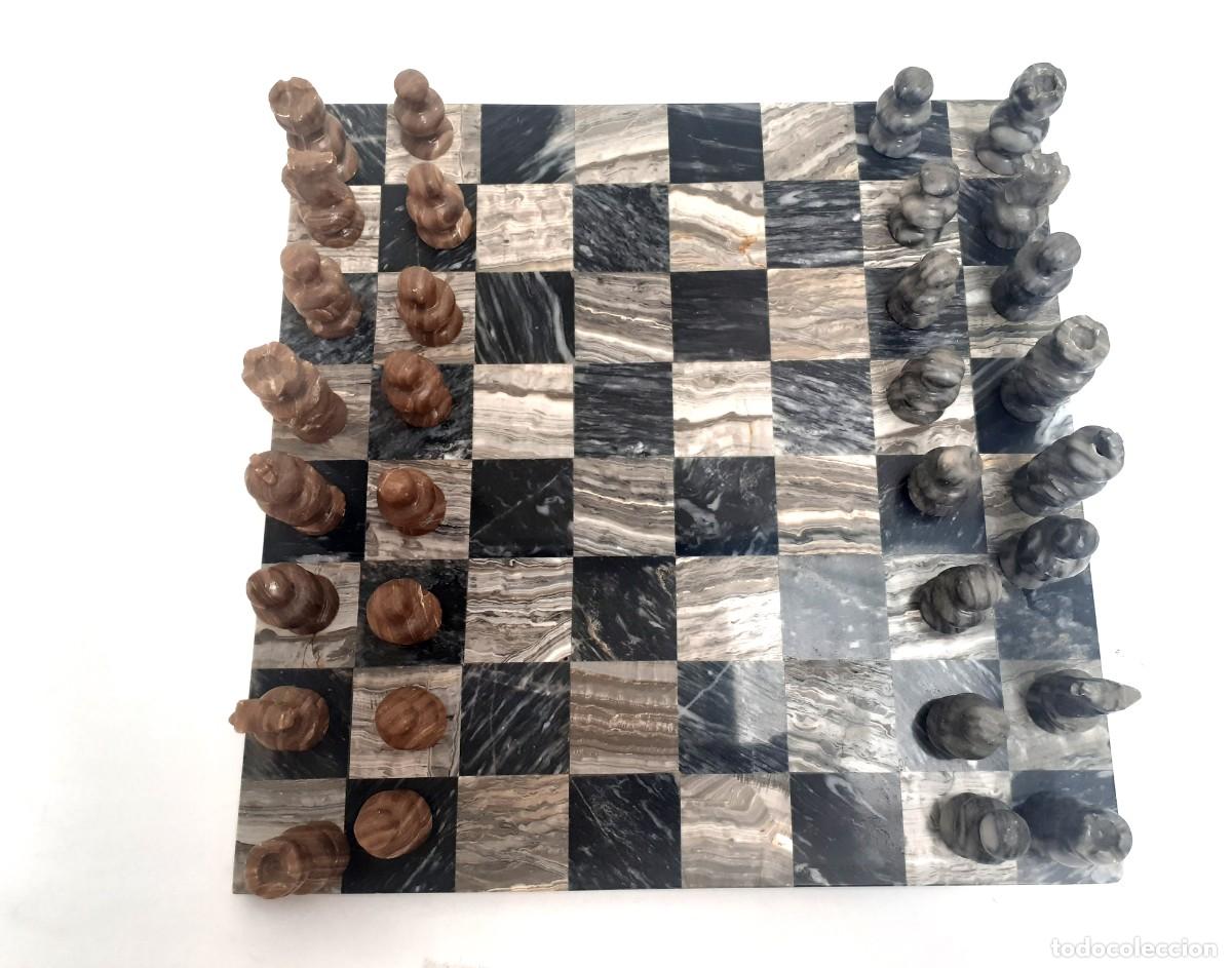 Juegos de mesa: Ajedrez de Marmol con todas las piezas - Foto 9