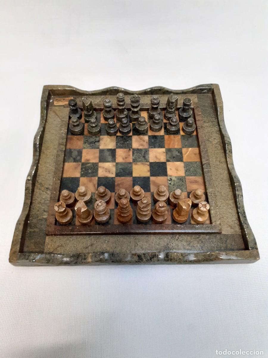 Juegos de mesa: Ajedrez peque&ntilde;o de marmol - Foto 1