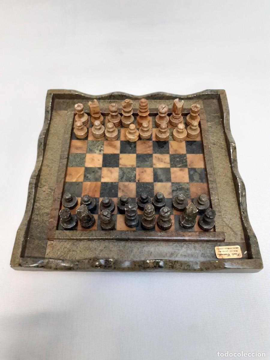 Juegos de mesa: Ajedrez peque&ntilde;o de marmol - Foto 3