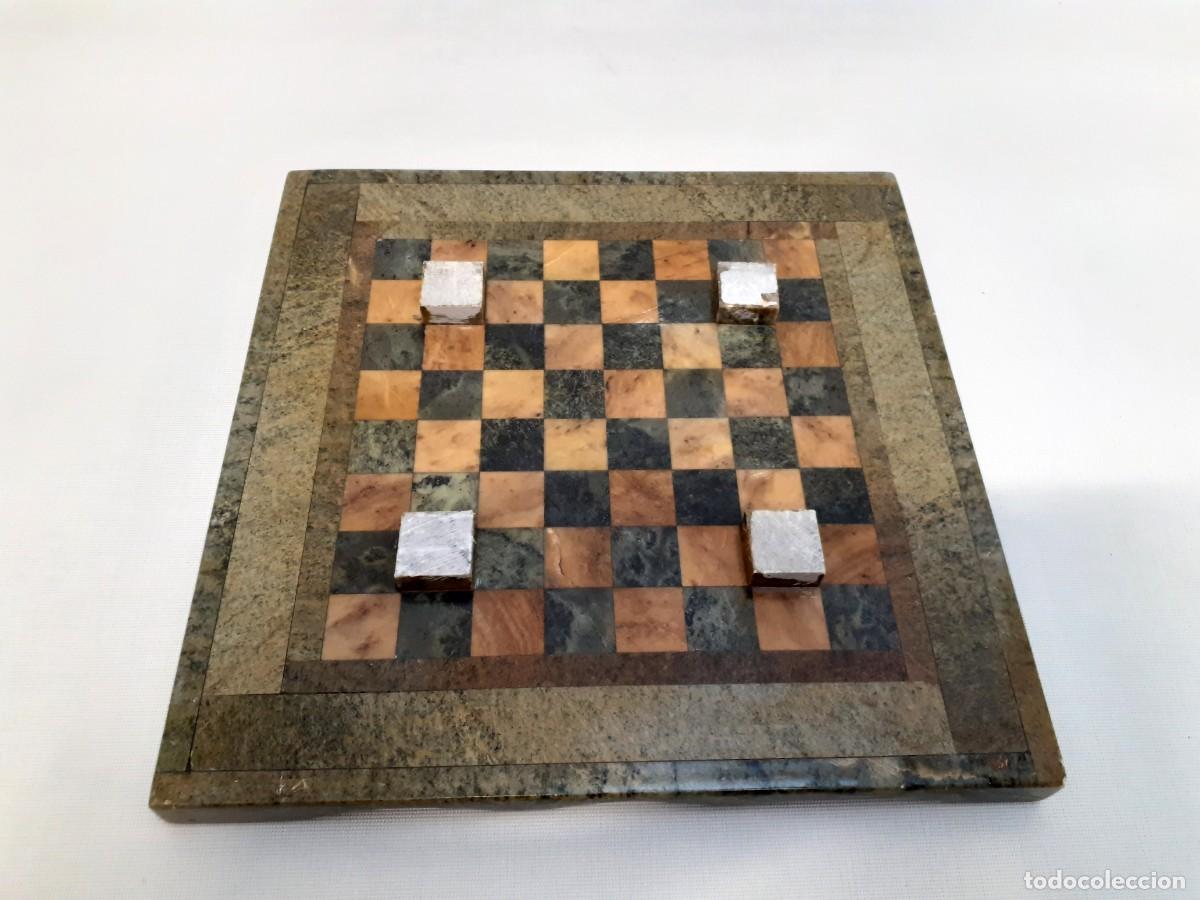 Juegos de mesa: Ajedrez peque&ntilde;o de marmol - Foto 5
