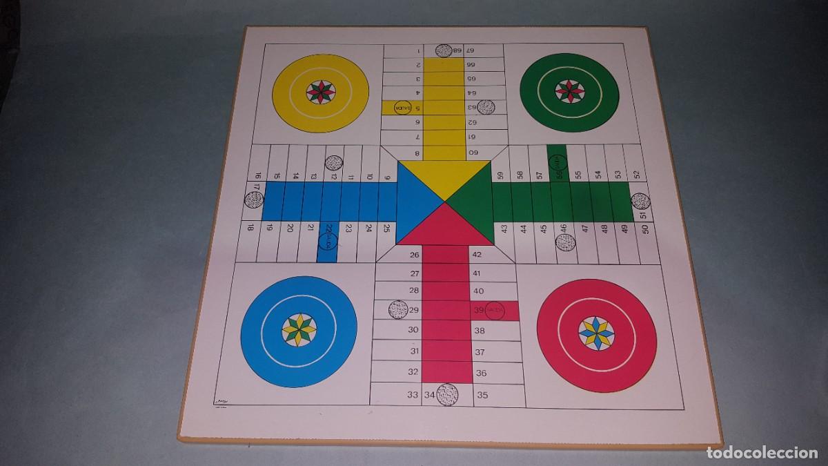 Juegos de mesa: JUEGO AJEDREZ Y PARCHIS - TABLERO DE MADERA - Foto 1