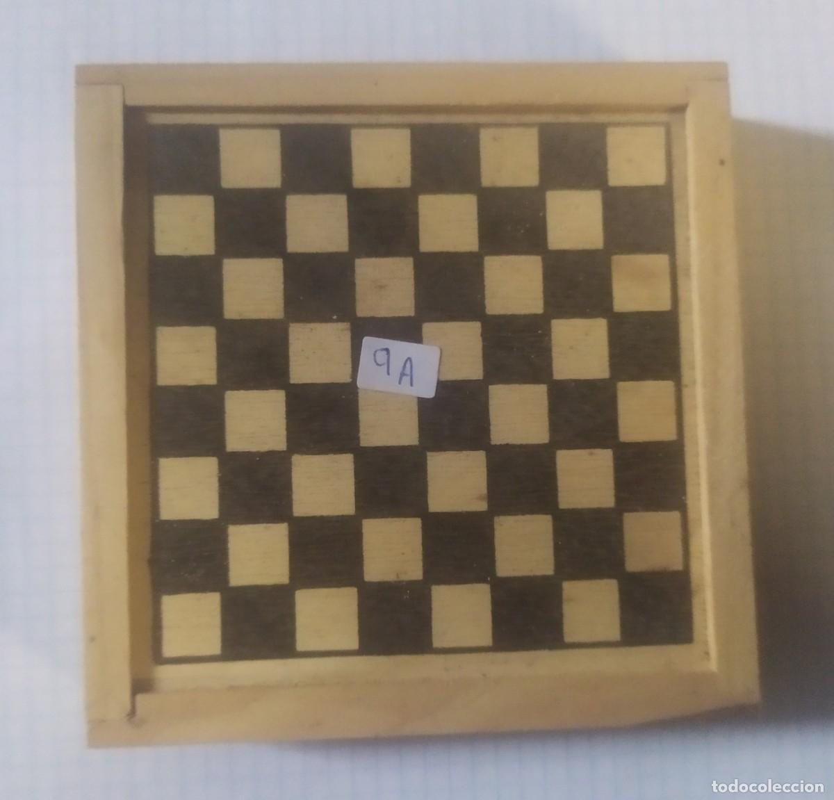 Juegos de mesa: Juego de las damas, de madera, 10 x 10 cm - Foto 2