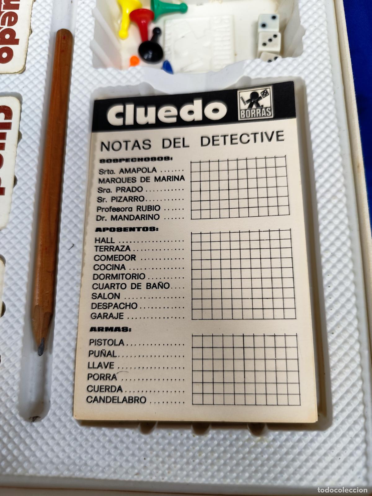 Juegos de mesa: CLUEDO UN JUEGO DE DETECTIVES - BORR&Aacute;S - Foto 8