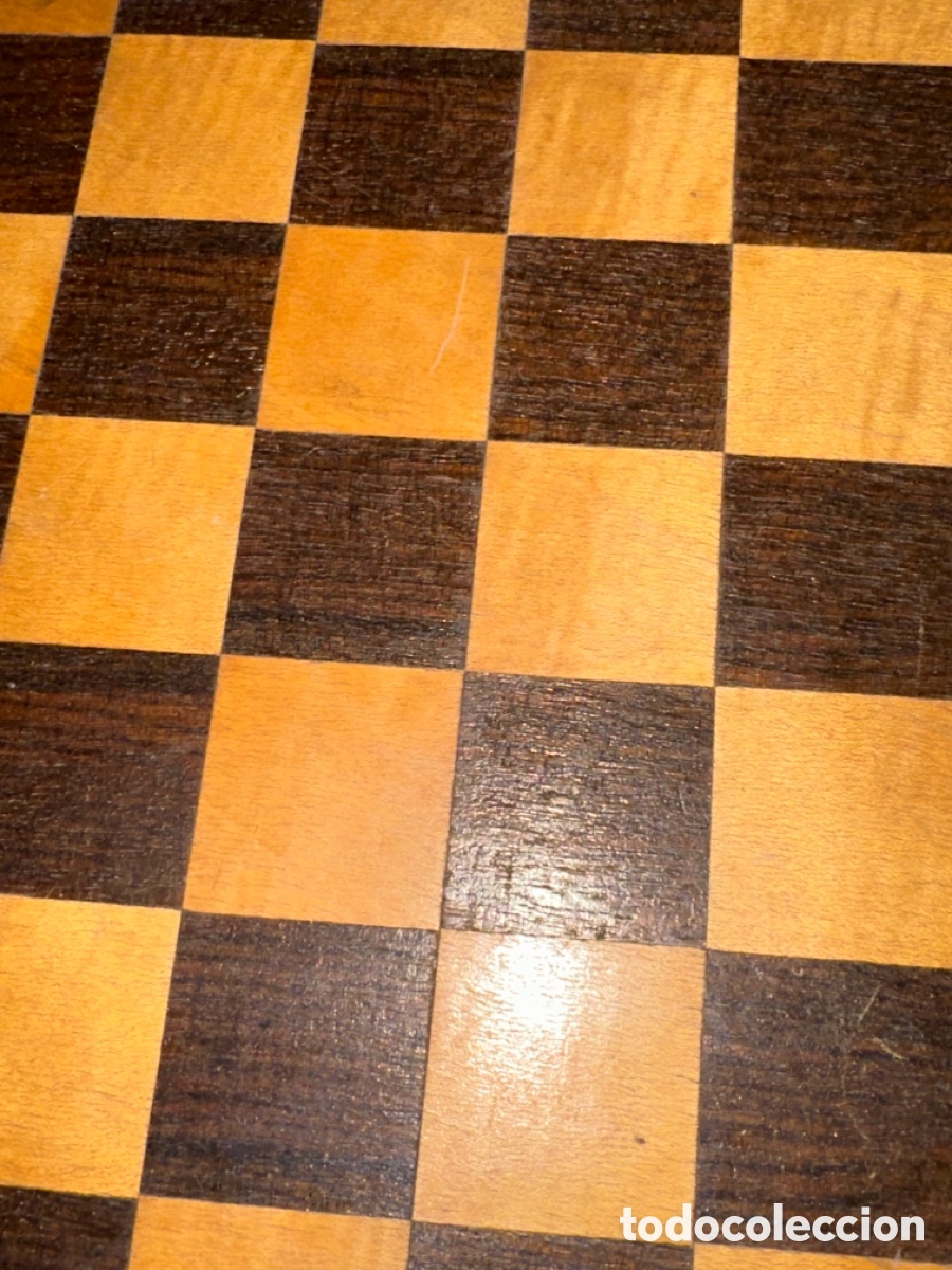 Juegos de mesa: Ajedrez de madera antiguo - Foto 3