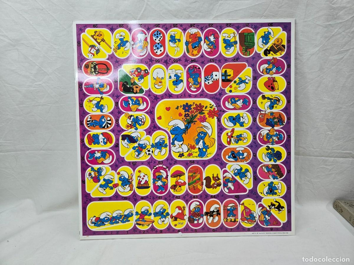 Juegos de mesa: TABLERO DE PARCHIS Y OCA DE LOS PITUFOS - Foto 1