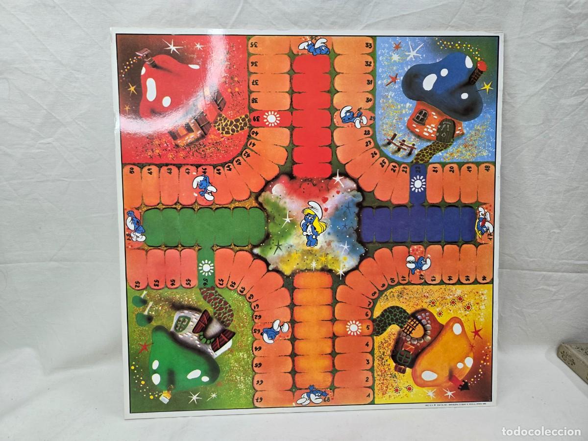 Juegos de mesa: TABLERO DE PARCHIS Y OCA DE LOS PITUFOS - Foto 2