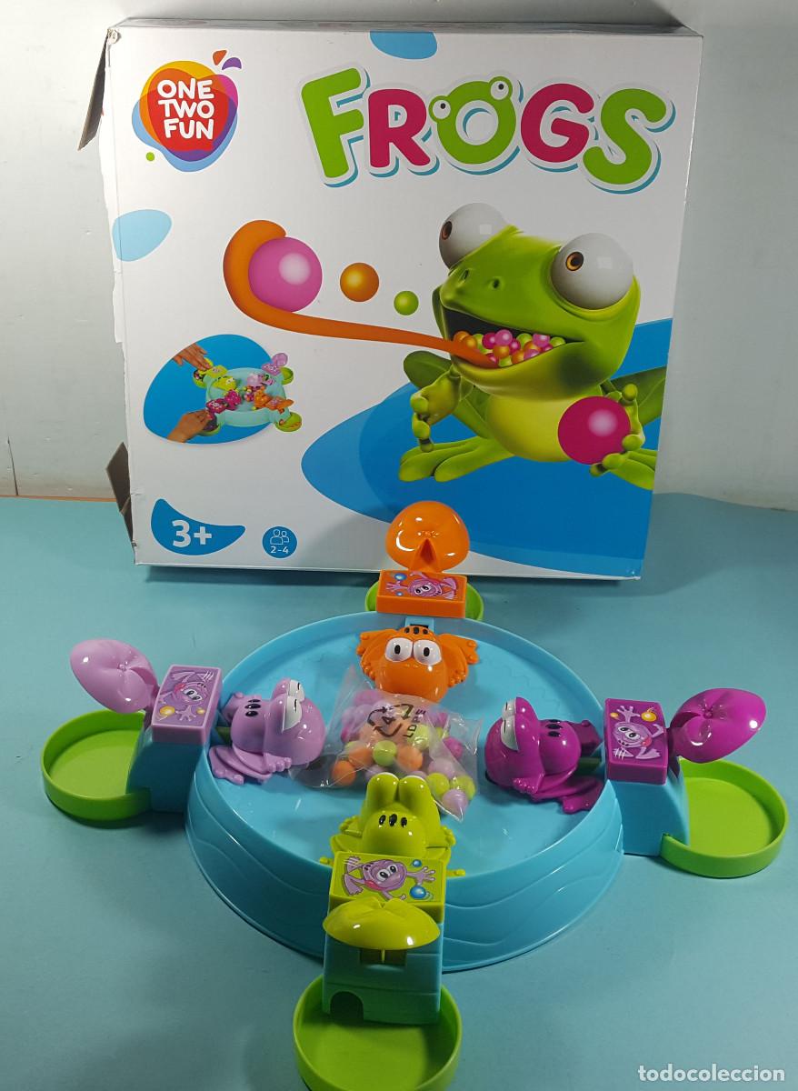 Juegos de mesa: JUEGO FROGS, OBNE TWO, FUN. TRAGABOLAS O COMEBOLAS RANAS - Foto 1