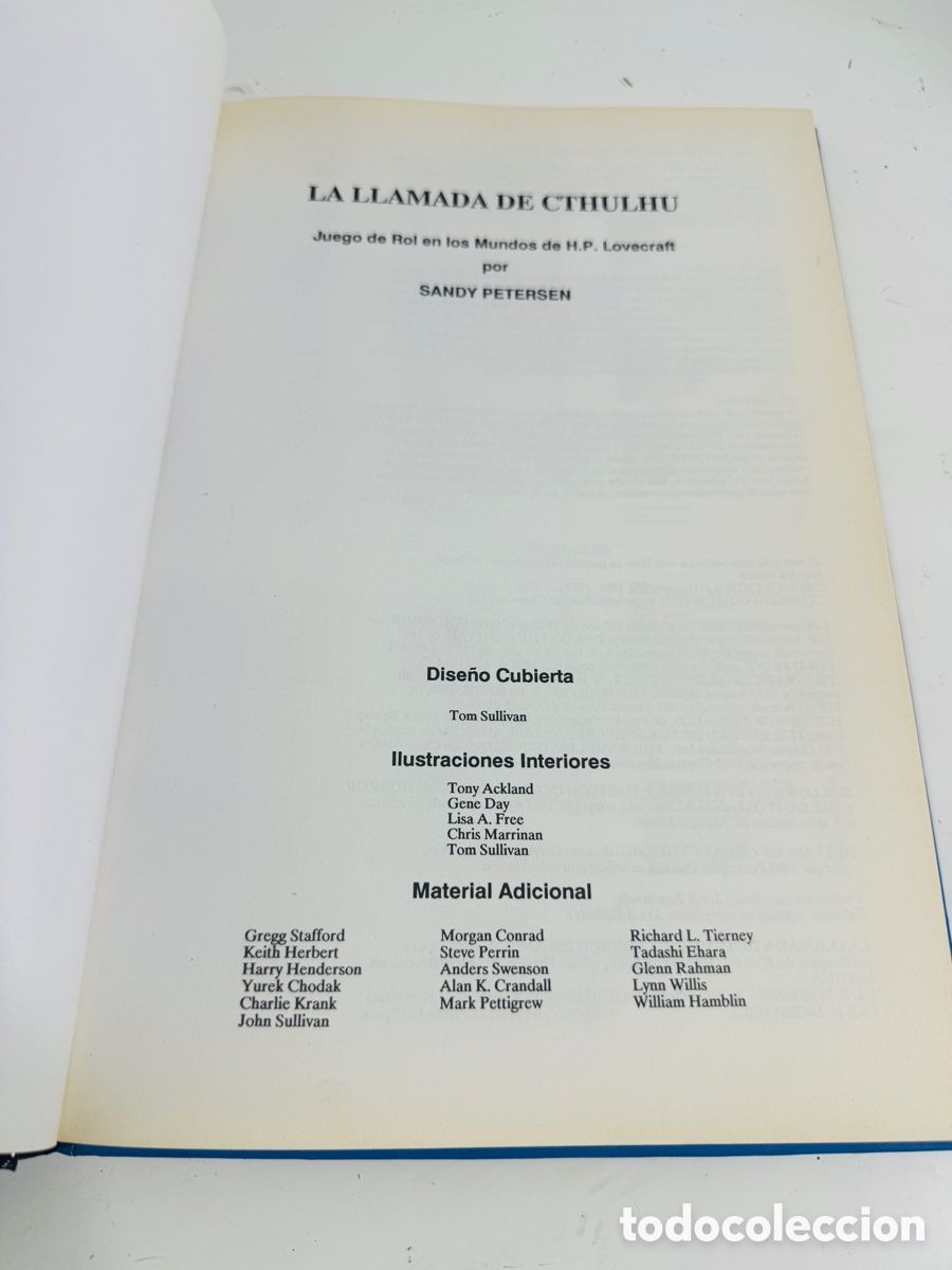Juegos de mesa: La llamada de Cthulhu libro juego de Rol 1988 - Foto 4