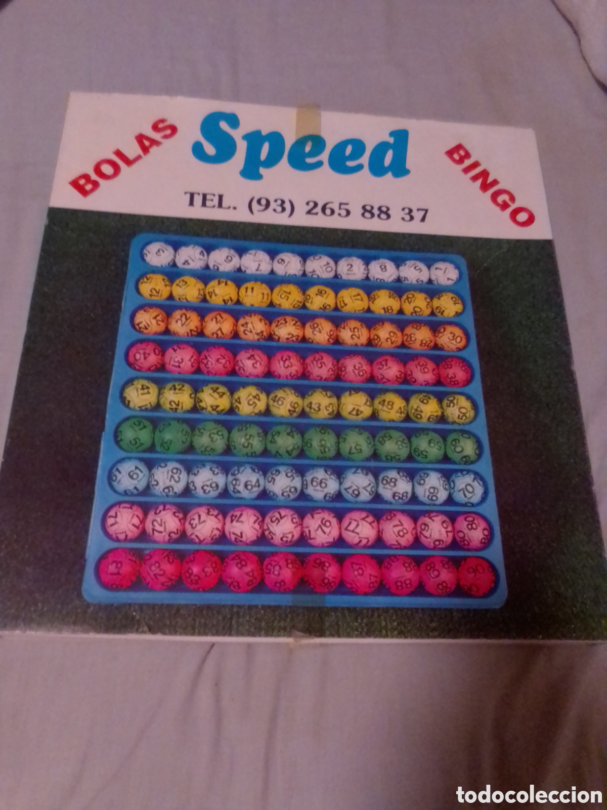 Juegos de mesa: CAJA DE BOLAS DE BINGO ANTIGUAS - Foto 2