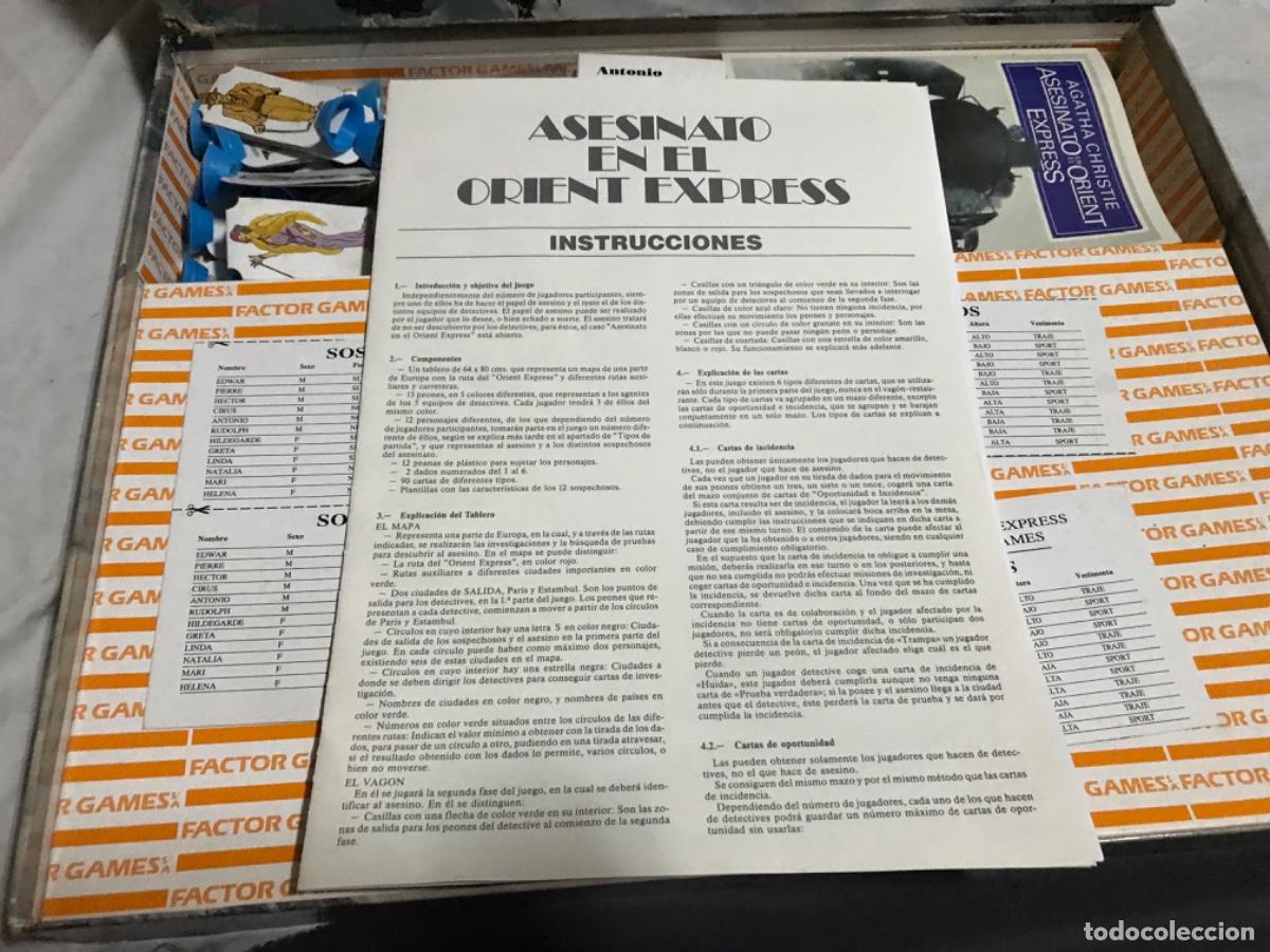 Juegos de mesa: Juego de mesa Asesinato en el orient express completo - Foto 6