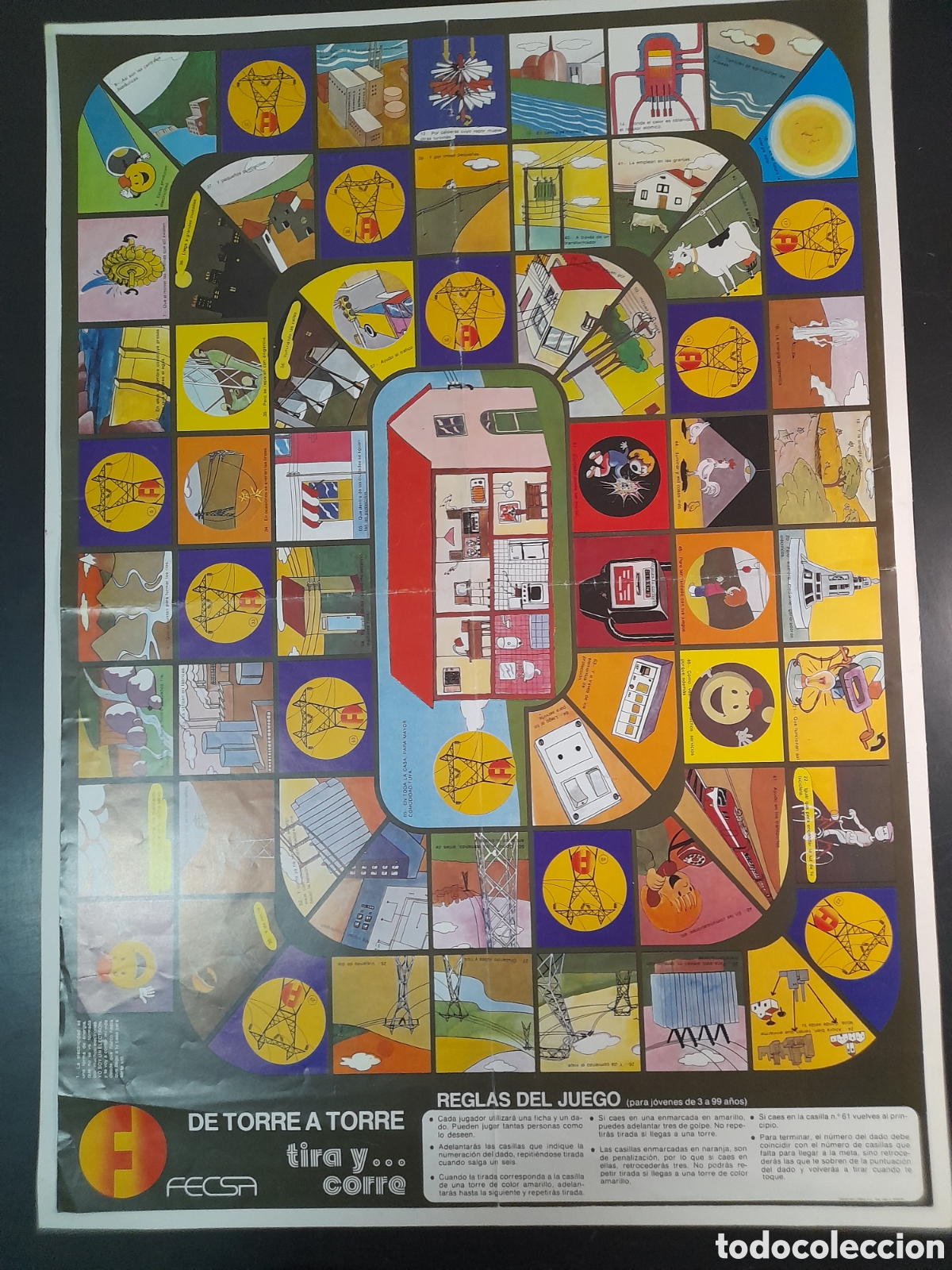 Juegos de mesa: Juego &rdquo;DE TORRE A TORRE &rdquo; fecha 1983 - Foto 1