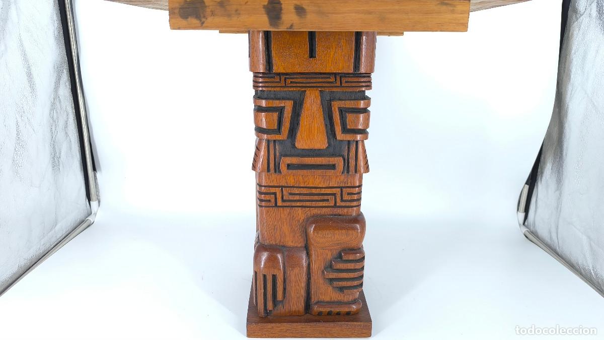 Juegos de mesa: Ajedrez Maya antiguo tallado a mano en Madera de Cedro - Foto 4