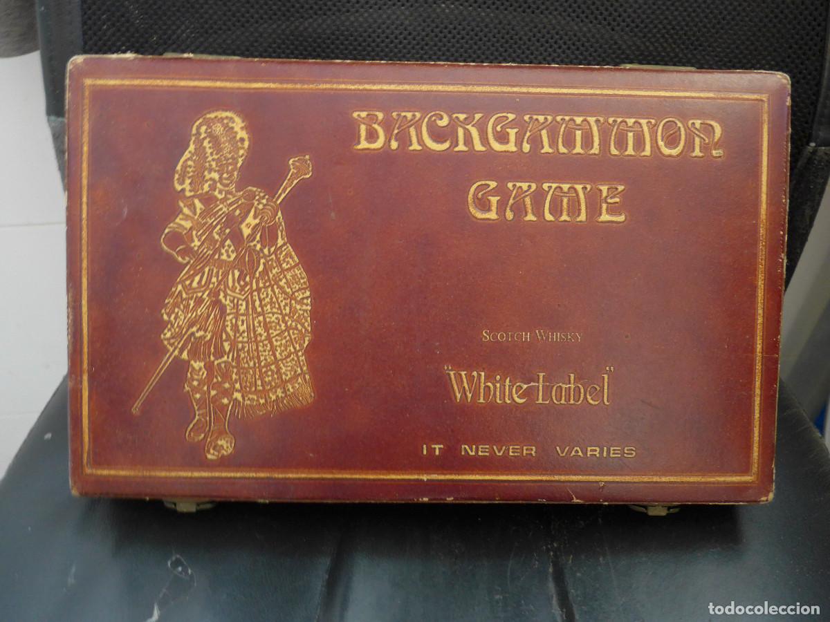 Juegos de mesa: JUEGO DE MESA BACKGAMMON CON PUBLICIDAD DE WHITE LABEL - Foto 1