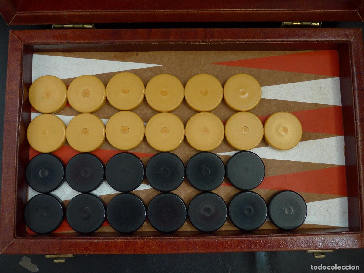 Juegos de mesa: JUEGO DE MESA BACKGAMMON CON PUBLICIDAD DE WHITE LABEL - Foto 13