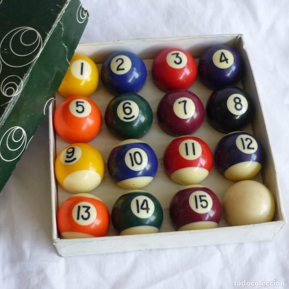 Juegos de mesa: Set completo de bolas de billar americano Mini, 38 mm de di&aacute;metro - Foto 1