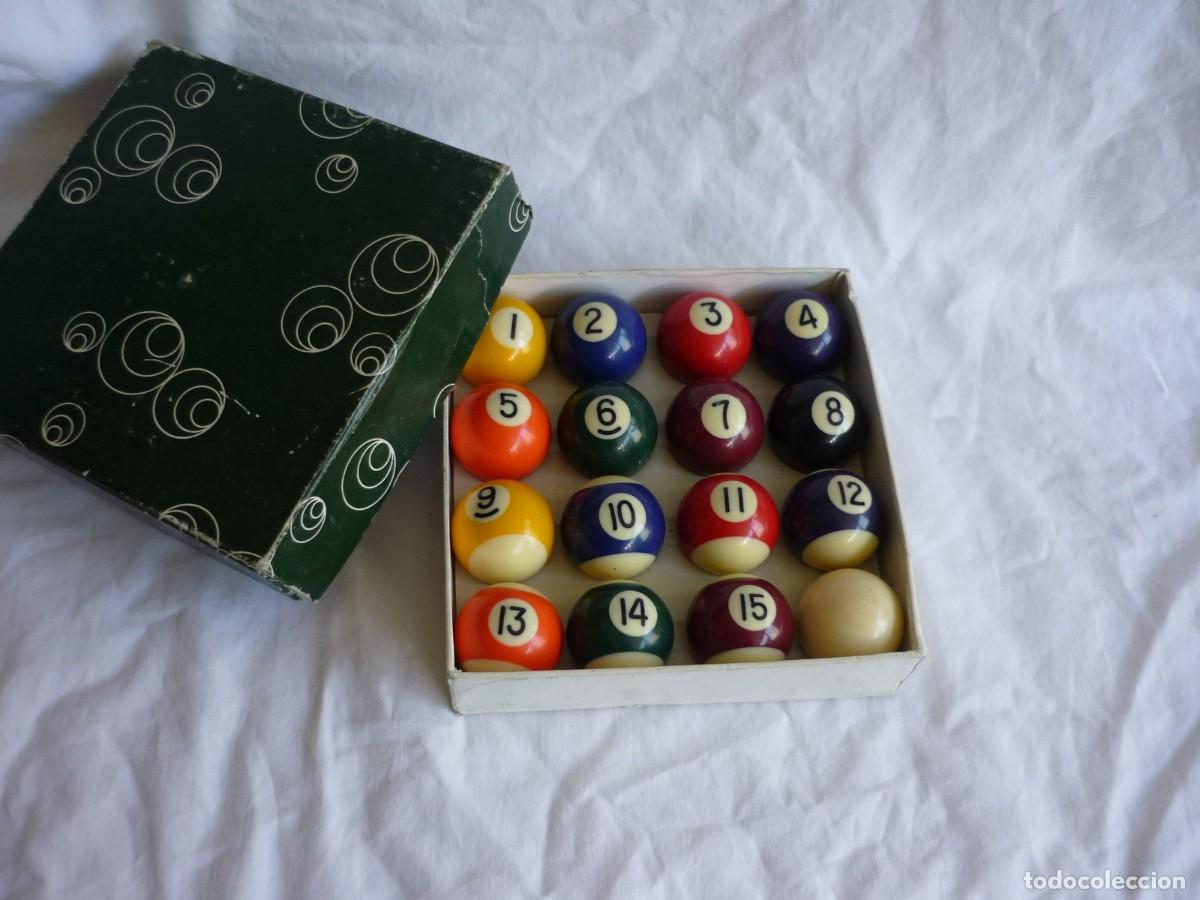 Juegos de mesa: Set completo de bolas de billar americano Mini, 38 mm de di&aacute;metro - Foto 2