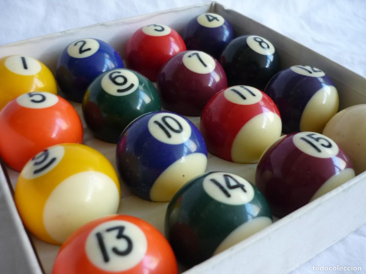 Juegos de mesa: Set completo de bolas de billar americano Mini, 38 mm de di&aacute;metro - Foto 4