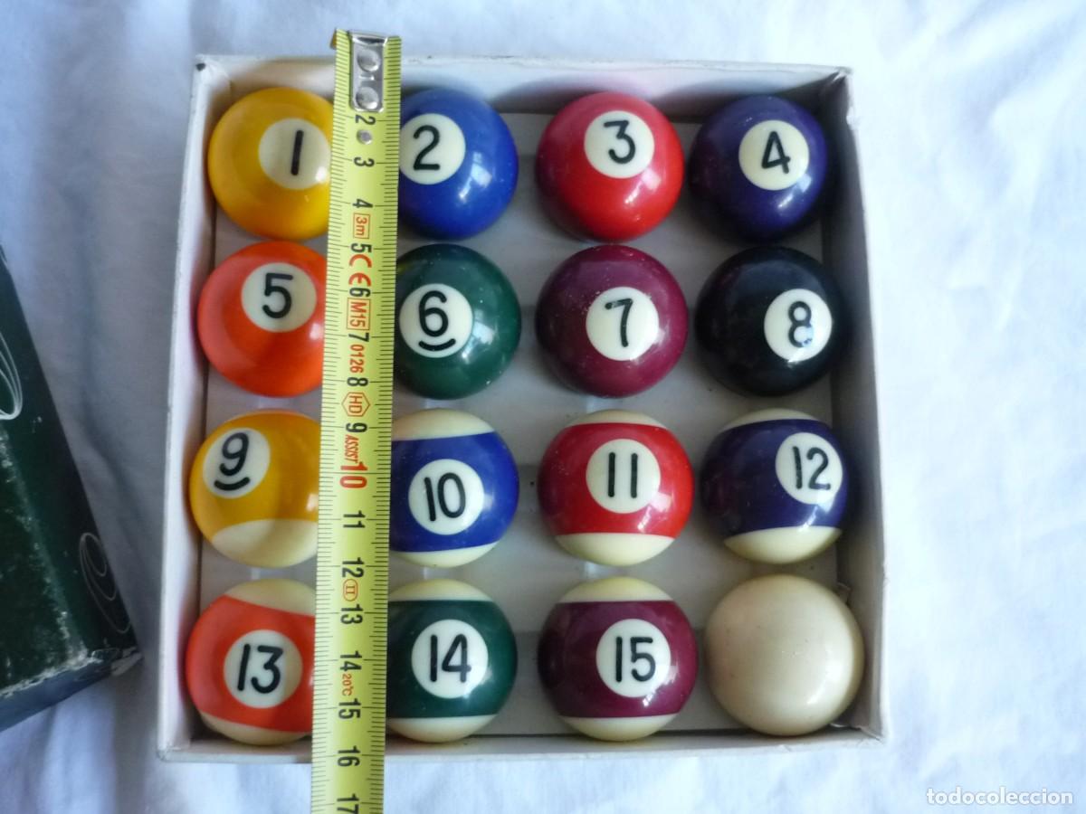 Juegos de mesa: Set completo de bolas de billar americano Mini, 38 mm de di&aacute;metro - Foto 7