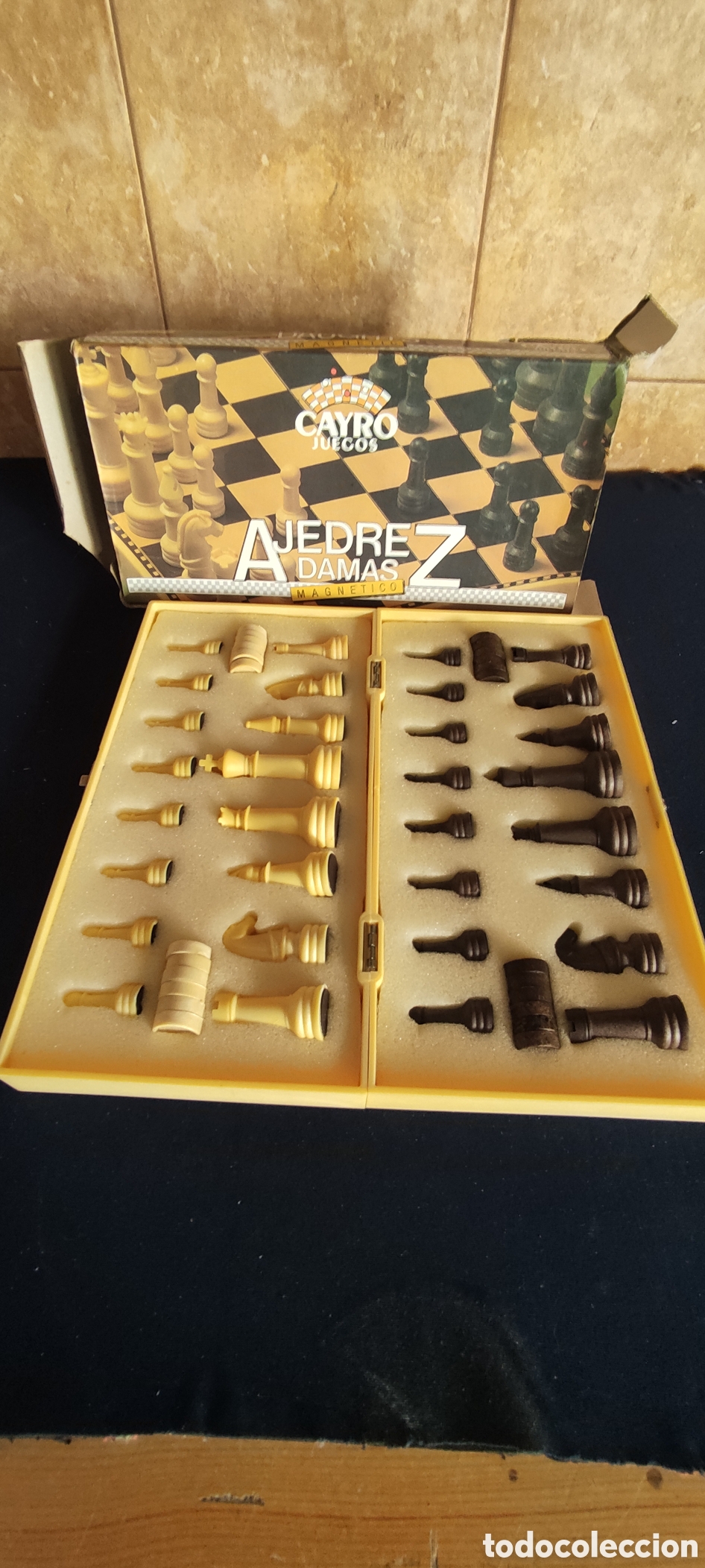 Juegos de mesa: Juego de ajedrez y damas magnetico - Foto 4