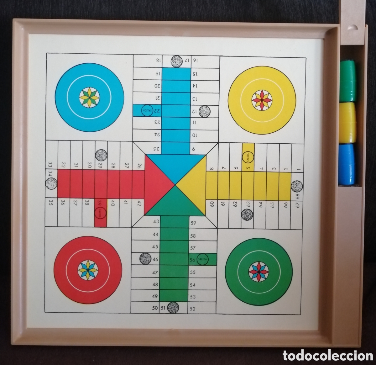 Juegos de mesa: Parch&iacute;s Damas Marig&oacute; antiguo - Foto 4