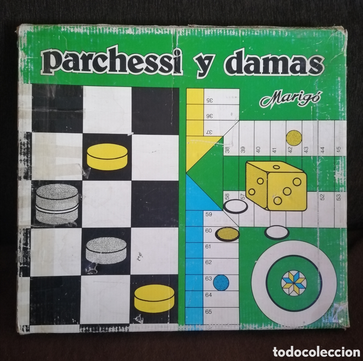 Juegos de mesa: Parch&iacute;s Damas Marig&oacute; antiguo - Foto 13