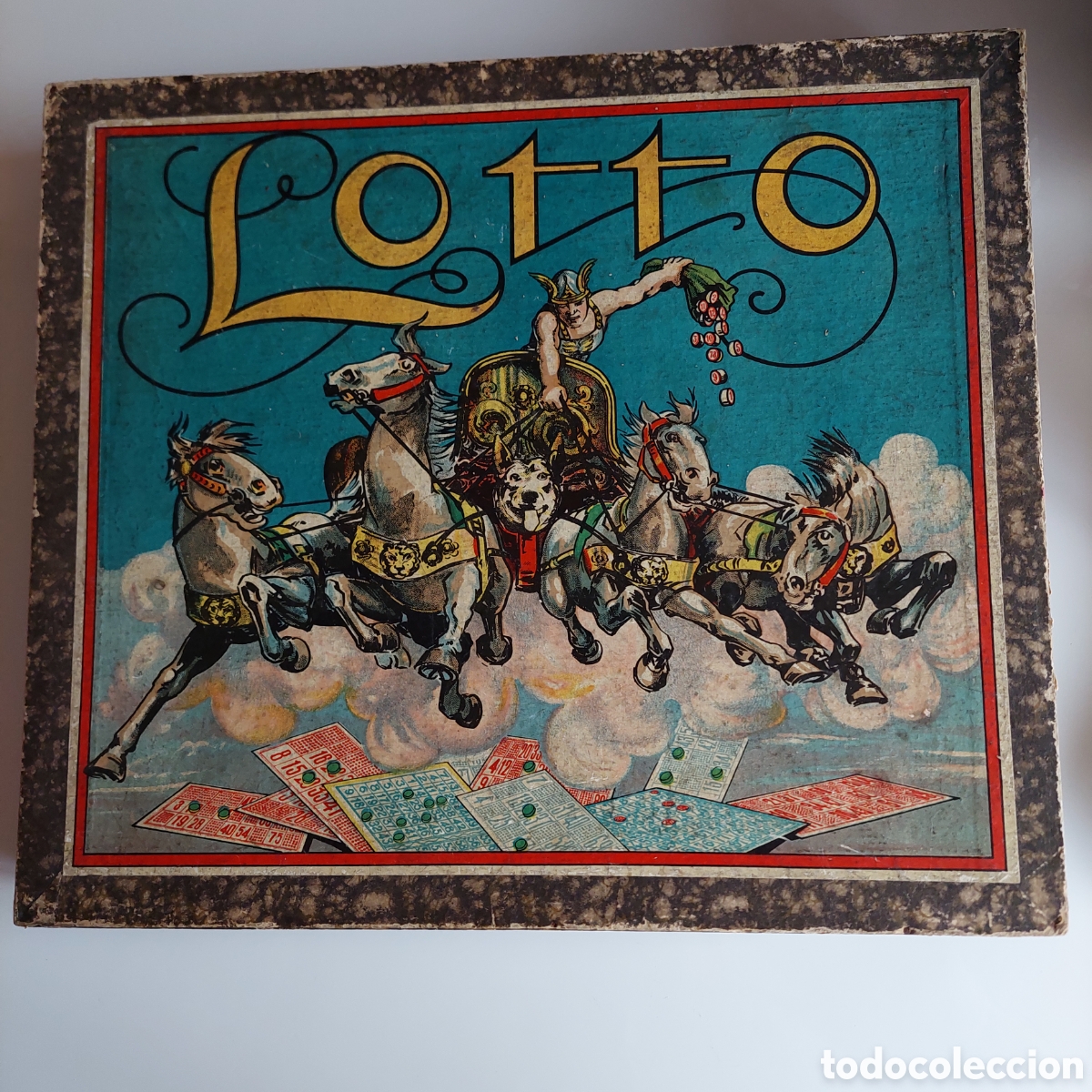 Juegos de mesa: Juego de mesa LOTTO a&ntilde;o 1950 - Foto 2