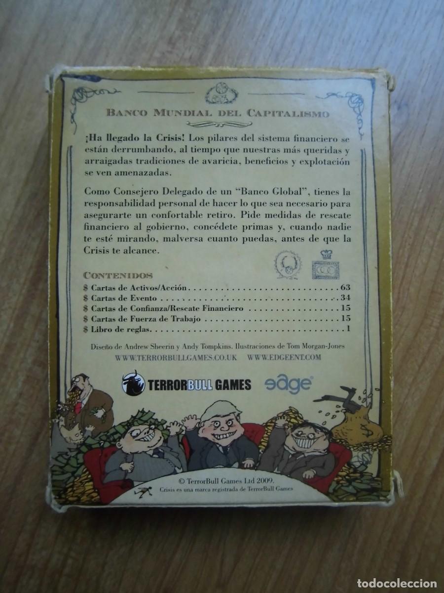 Juegos de mesa: CRISIS EL JUEGO PARA BANQUEROS SIN ESCR&Uacute;PULOS EAGE - Foto 2