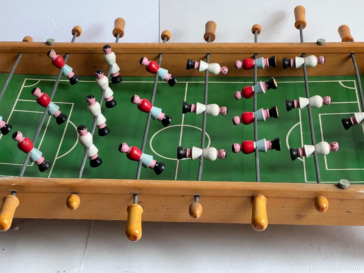 Juegos de mesa: Futbol&iacute;n a&ntilde;os 70 de madera VIAM - Foto 4