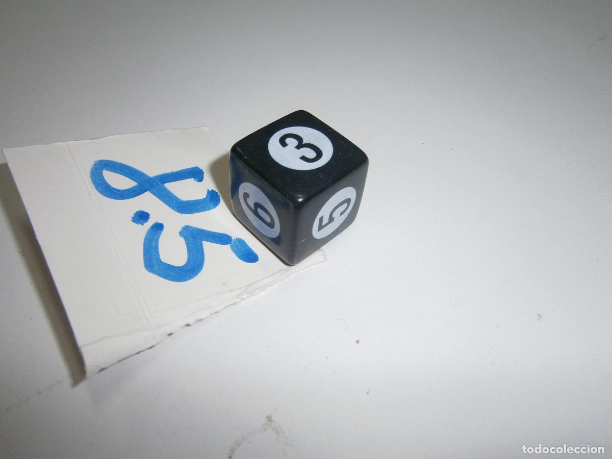 Juegos de mesa: --- DADO NEGRO MEDIANO --- - Foto 1