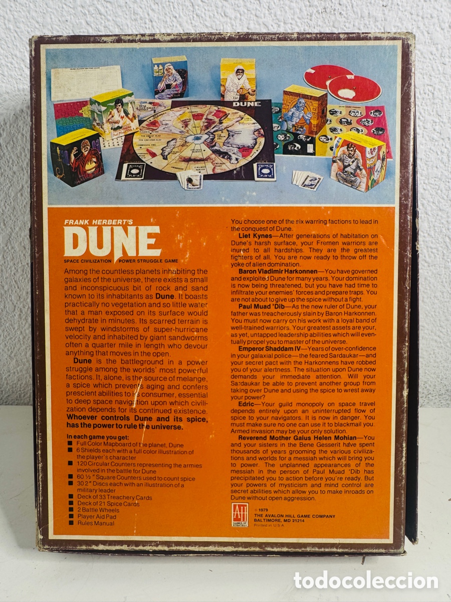 Juegos de mesa: Dune Space Civilization Game 1979 - Foto 5