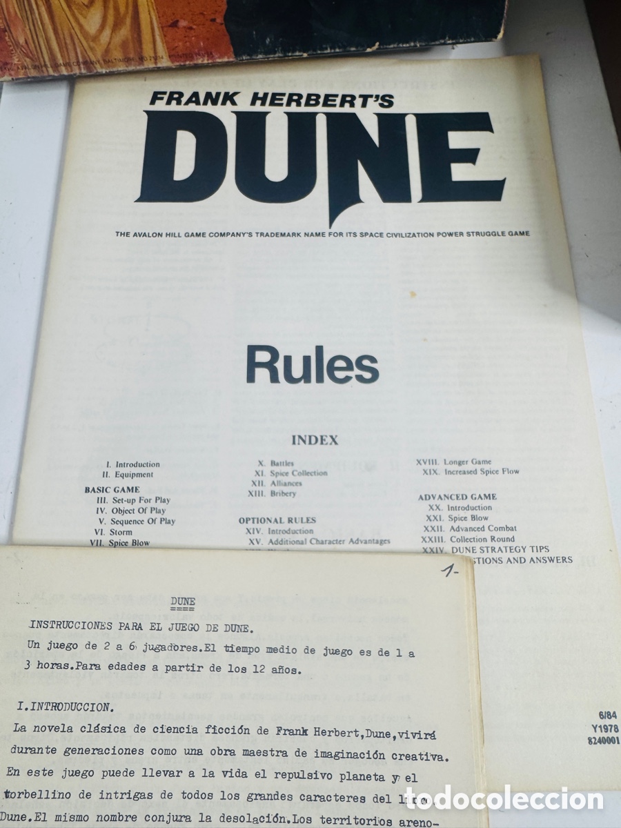 Juegos de mesa: Dune Space Civilization Game 1979 - Foto 11