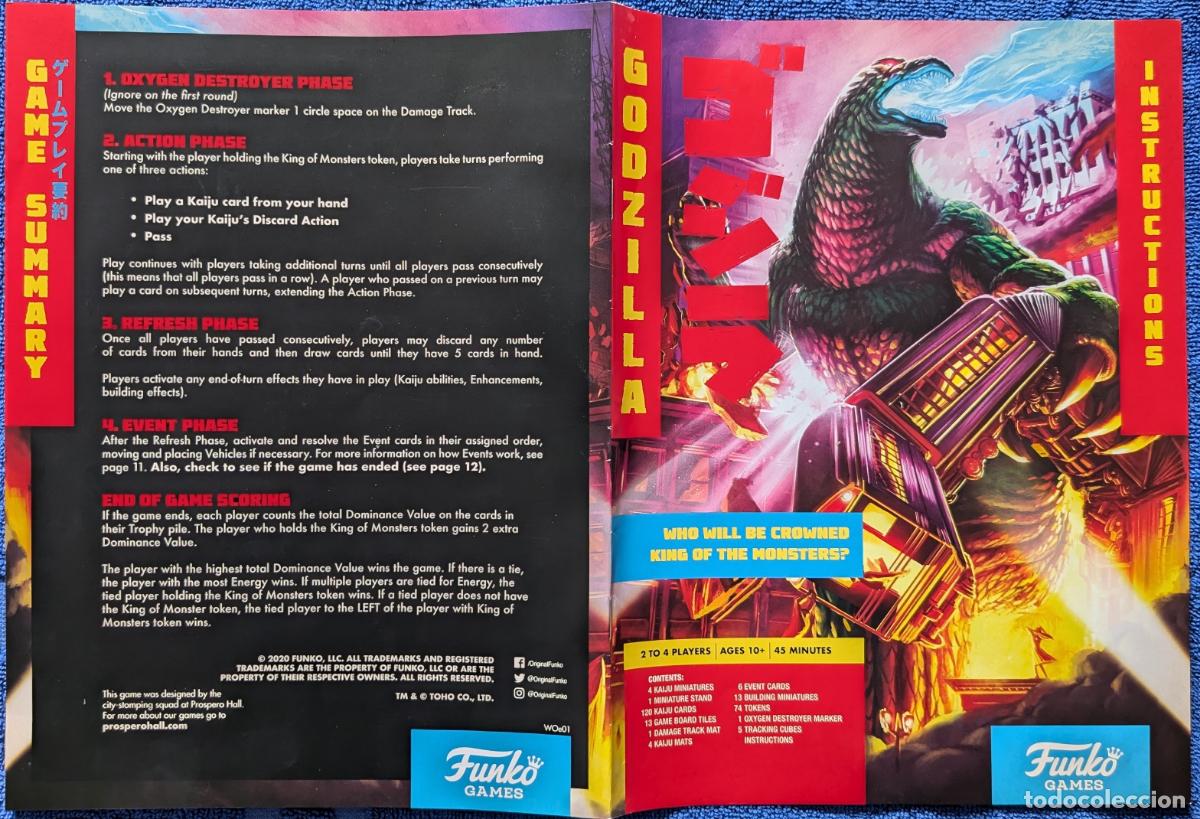 Juegos de mesa: Godzilla - Funko Games (2020) &iexcl;Completo! - Foto 11