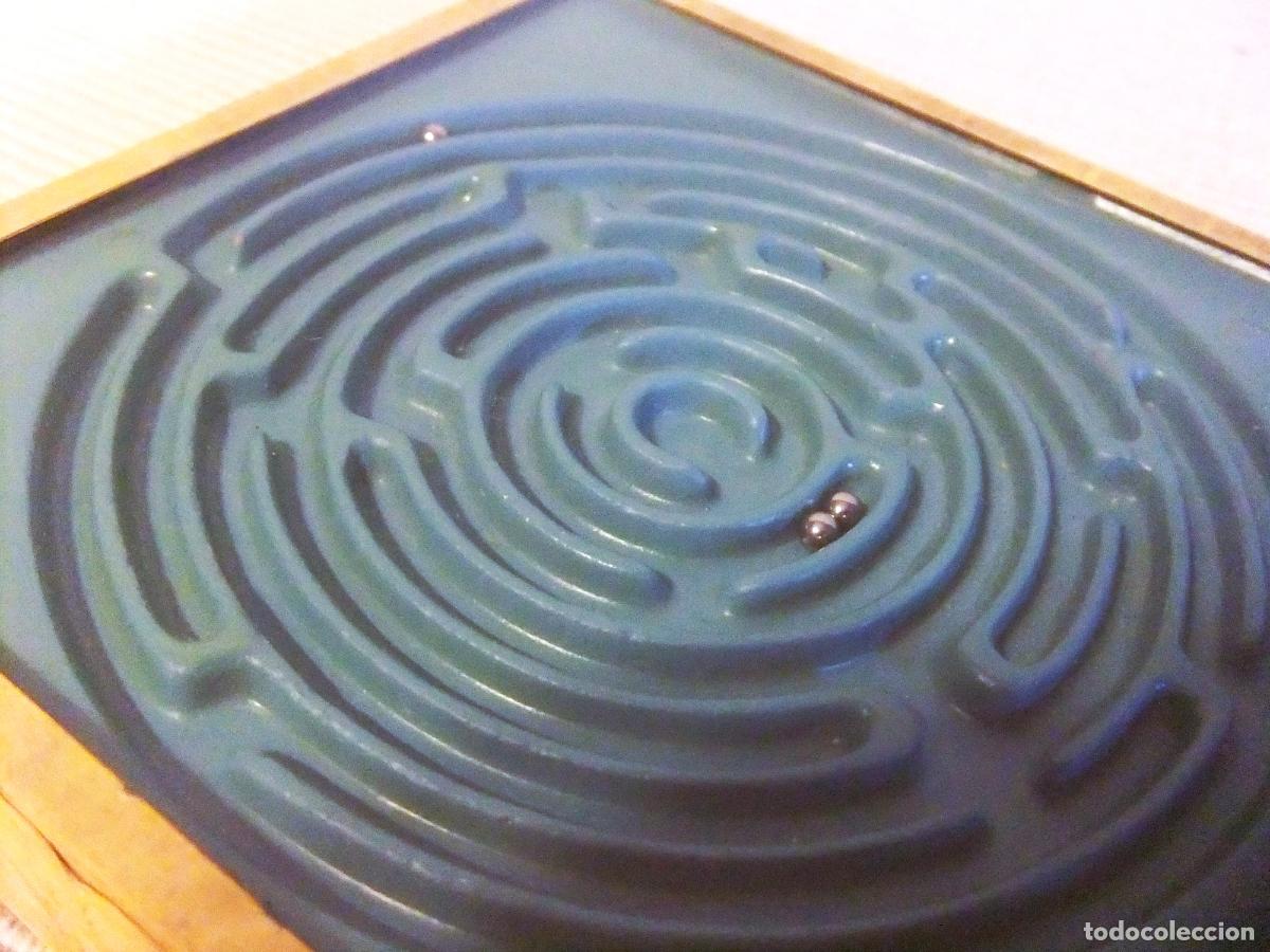 Juegos de mesa: ANTIGUO JUEGO DEL LABERINTO CON 3 BOLAS - Foto 3
