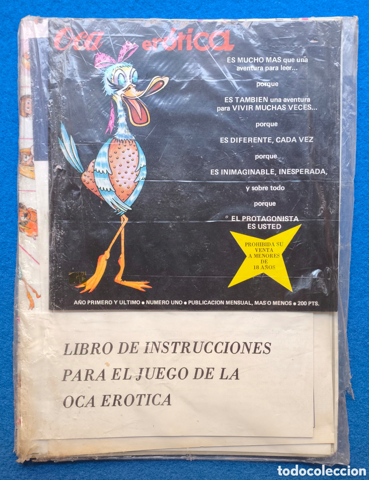 Juegos de mesa: JUEGO DE MESA OCA ER&Oacute;TICA A&Ntilde;O 1978 - Foto 1